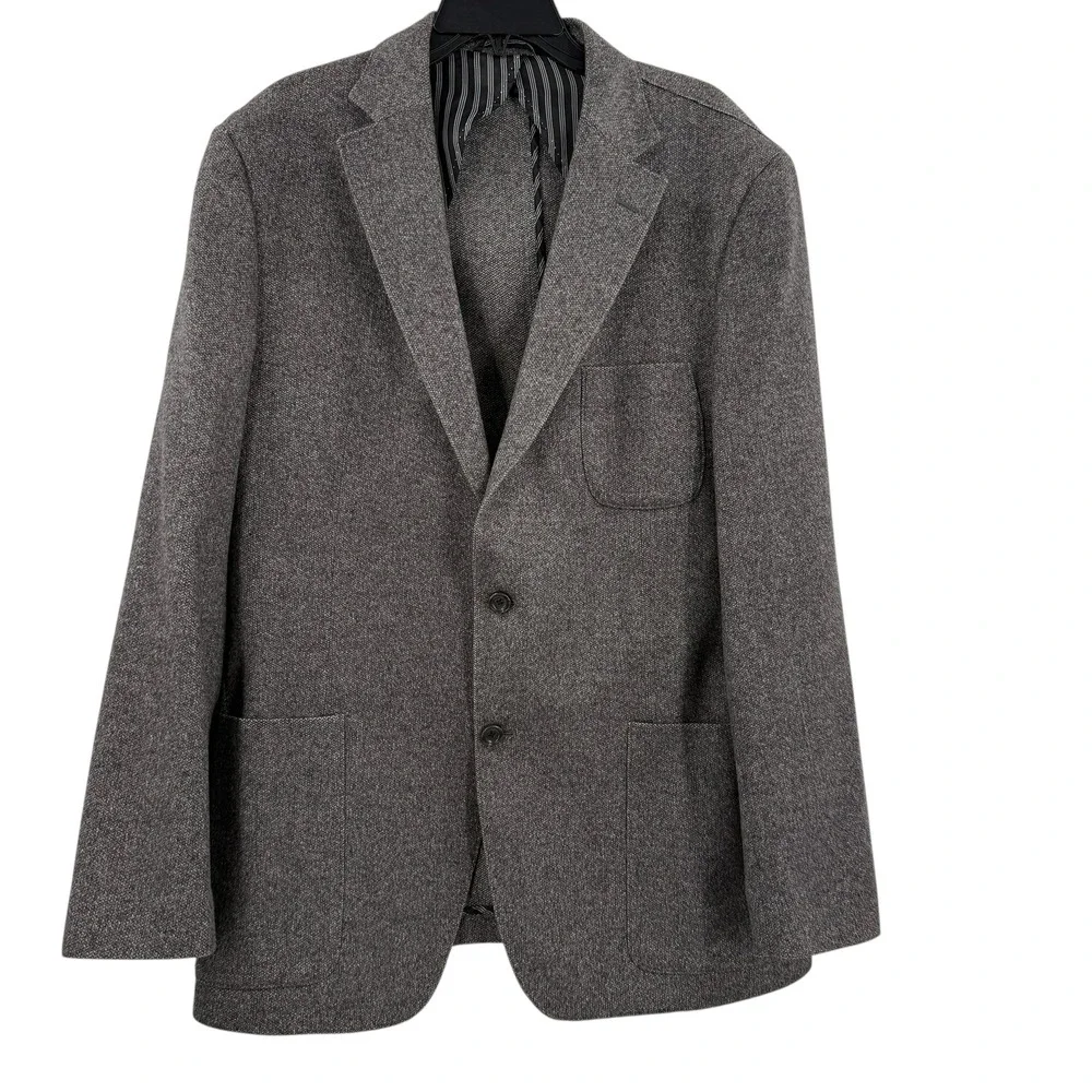 IBIZA Mens 46L Wool Cashmere‎ Blend Blazer Jacket Gray